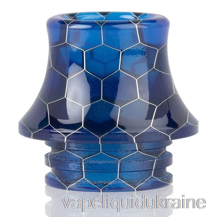 Vape Ukraine 810 Cone Snake Skin Resin Drip Tip Dark Blue